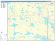 Eden Prairie Wall Map Basic Style 2022